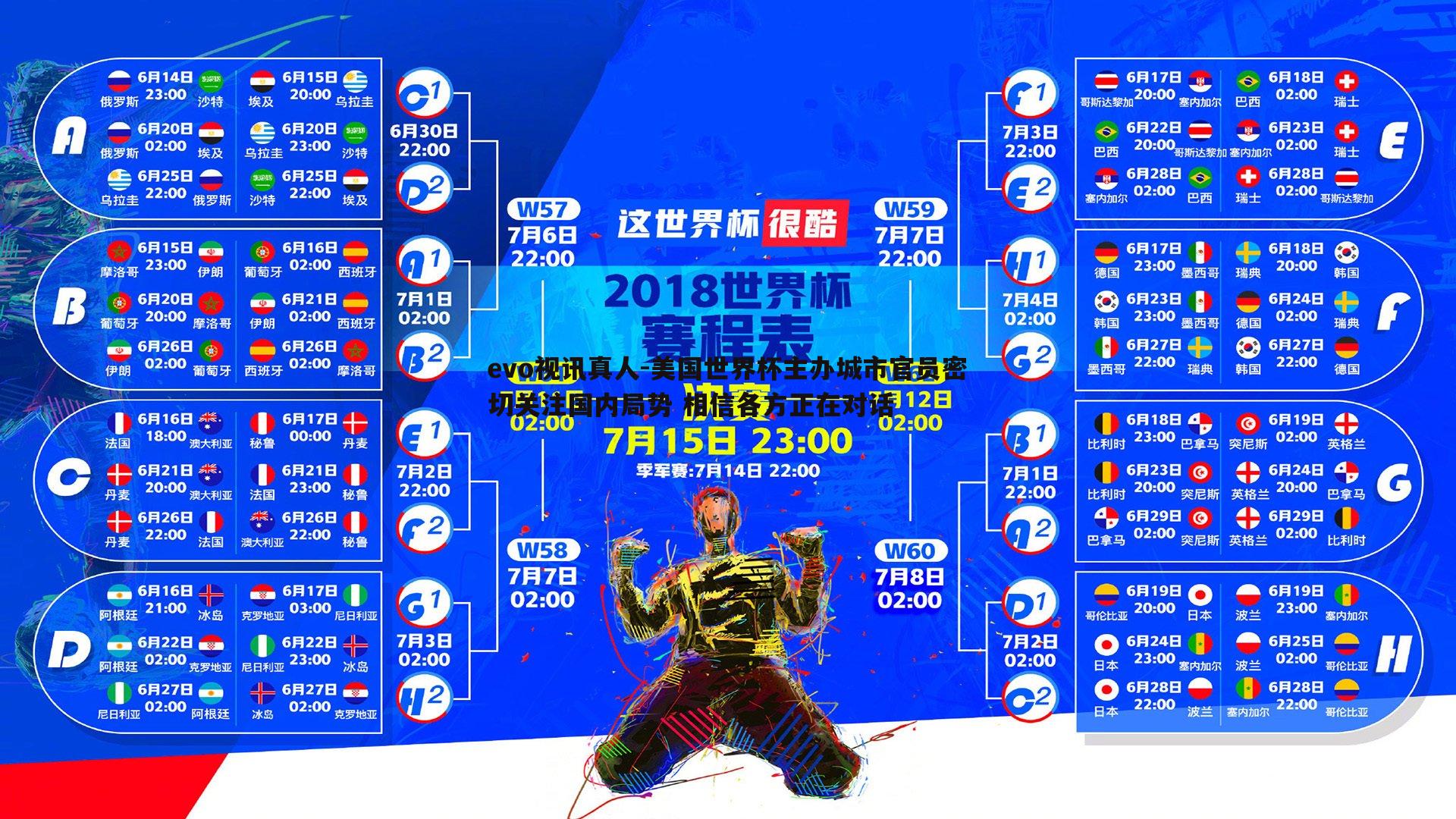 美国世界杯主办城市官员密切关注国内局势 相信各方正在对话